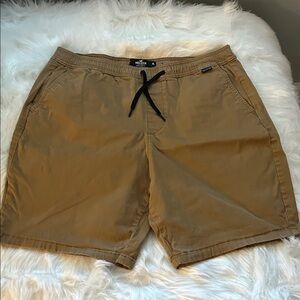 Hollister Tan Jogger Shorts